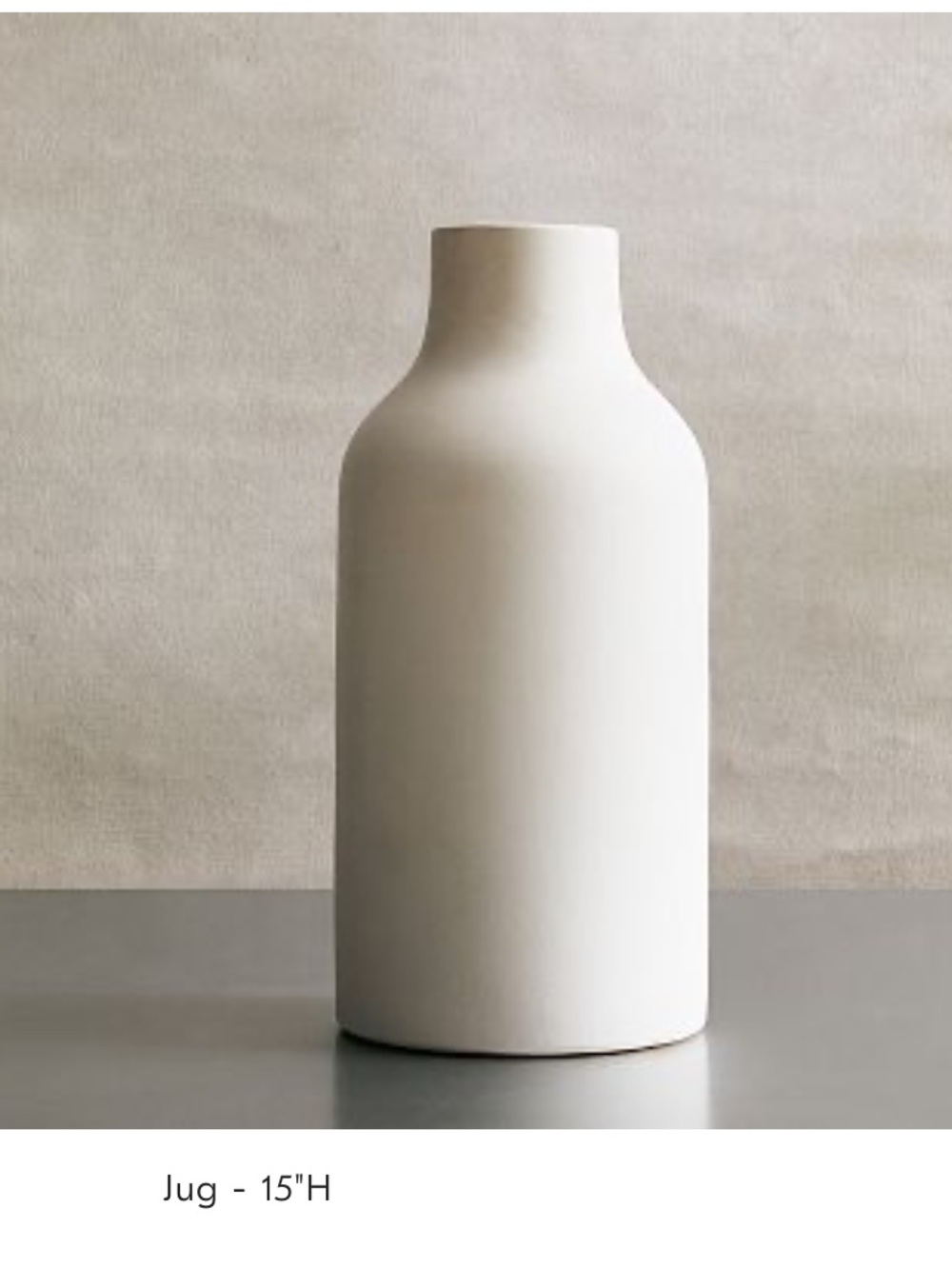 NWT West Elm Jug Ceramic Vase